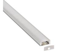 LEDBOX KIT - Perfil aluminio LOX para tiras LED, 1 metro. Perfiles para tiras LED, Perfiles de superficie