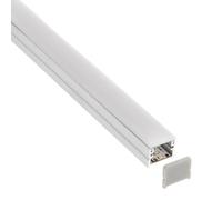 LEDBOX KIT - Perfil aluminio OSY-m para tiras LED, 1 metro. Perfiles para tiras LED, Perfiles de superficie
