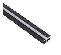 LEDBOX KIT - Perfil aluminio SKEB para tiras LED, 1 metro, negro. Perfiles para tiras LED, Perfiles empotrados