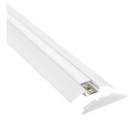 LEDBOX KIT - Perfil aluminio TREND para tiras LED, 1 metro, blanco. Perfiles para tiras LED, Perfiles de superficie