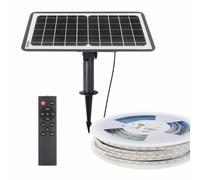 LEDBOX Kit Solar de Tira Led 3.2V-12AH, 180º, IP65, 20 metros, Blanco frío. Tiras LED y Neones, Tiras Led 12V-24V DC