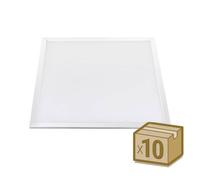 LEDBOX Pack 10 x Paneles LED 40W, 60X60cm, Driver Lifud, Blanco neutro. Panel LED, Paneles led