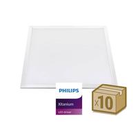 LEDBOX Pack 10 x Paneles LED 42W, 60X60cm, Driver Xitanium, ENEC05, Blanco frío. Panel LED, Paneles led