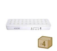 LEDBOX Pack 4 x Luz de emergencia Led EMERLUX F515, No permanente, Blanco frío. Iluminación interior LED, Luces de emergencia led