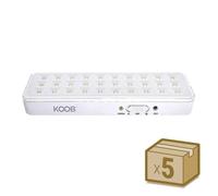 LEDBOX Pack 5 x Luz de emergencia Led EMERLUX F515, No permanente, Blanco frío. Iluminación interior LED, Luces de emergencia led