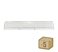 LEDBOX Pack 5 x Luz de emergencia Led EMERLUX F715, No permanente, Blanco frío. Iluminación interior LED, Luces de emergencia led