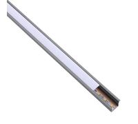 LEDBOX Perfil de aluminio LED LUX SMD2025, DC12V, 8W, 100cm, Blanco cálido. Perfiles para tiras LED, Perfiles con tira led
