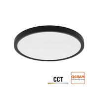 LEDBOX Plafón Led MOON KRAMFOR 22W, Ø300mm, CCT, regulable, negro, 3000-4000-6000K. Iluminación interior LED, Plafones de Led