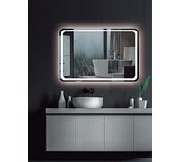 Ledimex Espejo de baño Austria AUST012/120 – 120x80 cm LED, esquinas redondeadas, IRC>80