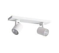 LEDKIA Aplique Aluminio Gylu 2 Focos para Bombilla GU10 Blanco