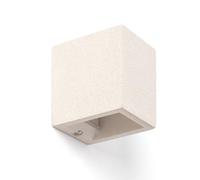 LEDKIA Aplique de Pared Cemento Iluminación Doble Cara Batam Beige