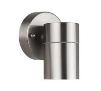LEDKIA Aplique de Pared Exterior Acero Inoxidable Satin Plateado | CasquilloGU10