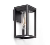 LEDKIA Aplique de Pared Exterior Aluminio Ankari Negro | CasquilloE27