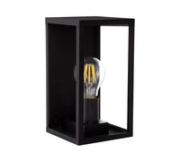 Ledkia Aplique de Pared Exterior Aluminio y Cristal Atrium Negro