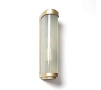 LEDKIA Aplique de Pared Exterior Cristal y Material Peridot Dorado