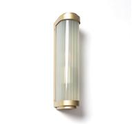 LEDKIA Aplique de Pared Exterior Cristal y Material Peridot Dorado | CasquilloE27