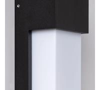 Ledkia Aplique de Pared Exterior de Aluminio Etnea Negro