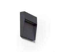 Ledkia Aplique de Pared Exterior LED 3W CCT Seleccionable Superficie Cuadrado Jade Negro Black