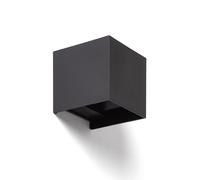 Ledkia Aplique de Pared Exterior LED 6W PC Iluminación Doble Cara Onis Blanco Black