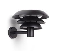 Ledkia Aplique de Pared Exterior Solar LED 1,5W Acero Inoxidable Biel Negro Black