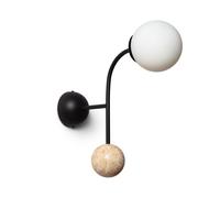 Ledkia Aplique de Pared Metal Bradwall Negro Black