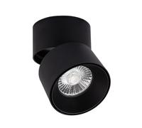 LEDKIA LIGHTING Aplique LED 15W de Aluminio Circular Negro New Onuba 2700K Blanco Cálido