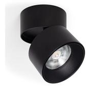 LEDKIA Aplique LED 30W de Aluminio Circular Negro New Onuba 2700K Blanco Cá