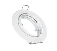 Ledkia Aro Downlight Circular Basculante para Bombilla LED GU10 / GU5.3 Corte Ø 72 mm Blanco White