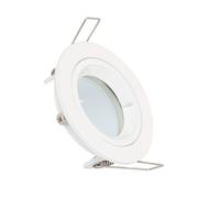 Ledkia Aro Downlight Circular Blanco para Bombilla LED GU10 / GU5.3 Corte Ø 65 mm Blanco White