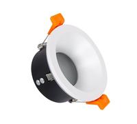 LEDKIA Aro Downlight Circular IP65 para Bombilla LED GU10 Corte Ø75 mm Blan