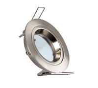 LEDKIA LIGHTING Aro Downlight Circular Plata para Bombilla LED GU10 / GU5.3 Corte Ø 65 mm Plateado