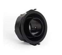 Ledkia Aro Downlight Cónico Basculante Bajo UGR para Bombilla LED GU10 / GU5.3 Corte Ø75 mm Suefix Blanco Black