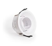 Ledkia Aro Downlight Cónico Basculante Bajo UGR para Bombilla LED GU10 / GU5.3 Corte Ø85 mm Suefix Blanco White