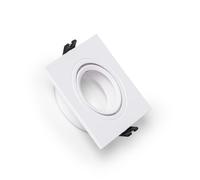 LEDKIA Aro Downlight Cuadrado Basculante para Bombilla LED GU10 / GU5.3 Cor