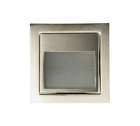 LEDKIA Baliza de Pared LED 1.5W Empotrable Acero Inoxidable Larry 3000K Bla
