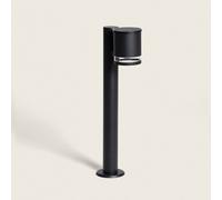 Ledkia Baliza de Pie Exterior Solar LED 50cm Aluminio Draco Negro Black