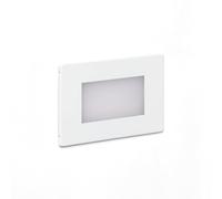 LEDKIA Baliza Exterior LED 3W Acero Inoxidable Empotrable Pared Adal Blanco