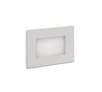 Ledkia Baliza Exterior LED 3W Empotrable Pared Adal Plateado