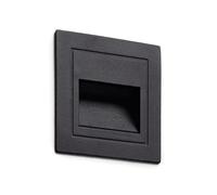 LEDKIA Baliza Exterior LED 3W Empotrable Pared Cuadrado Aluminio Olite 400