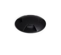 LEDKIA Baliza Exterior LED 3W Empotrable Suelo 4L 24V DC 4000K Negro Blanco