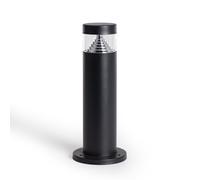 LEDKIA LIGHTING Baliza Exterior LED 5W Superficie Pie 30cm Acero Inoxidable Inti Negro 4000K Blanco Neutro