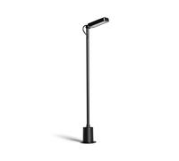 LEDKIA Baliza Exterior LED 6W 60 cm con Pincho Flux Negro