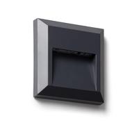 LEDKIA Baliza Exterior LED Superficie Pared Cuadrado Edulis 2700K Antracit