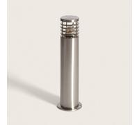 Ledkia Baliza Exterior Superficie Pie 50cm Acero Inoxidable Cloony Gris Gray