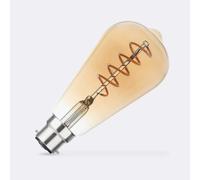 Ledkia Bombilla Filamento LED B22 4W 300 lm ST64 con Sensor Crepuscular No Flicker 2200K Súper Cálido