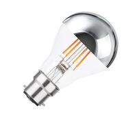 LEDKIA Bombilla Filamento LED B22 6W 600 lm A60 Regulable Chrome Reflect No
