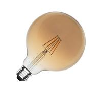 LEDKIA Bombilla Filamento LED E27 6W 600 lm G125 Gold No Flicker 2200K Súpe