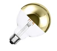 LEDKIA Bombilla Filamento LED E27 6W 600 lm G95 Gold Reflect No Flicker 220