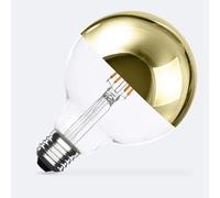 Ledkia Bombilla Filamento LED E27 6W 600 lm G95 Gold Reflect No Flicker 2200K Súper Cálido