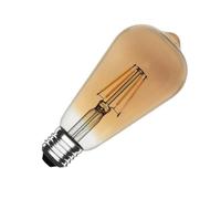 LEDKIA Bombilla Filamento LED E27 6W 600 lm ST64 Gold No Flicker 2200K Súpe